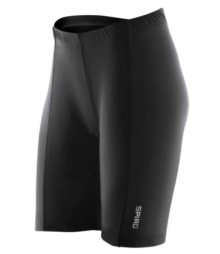 Spiro Ladies Padded Bike Shorts - Black - L